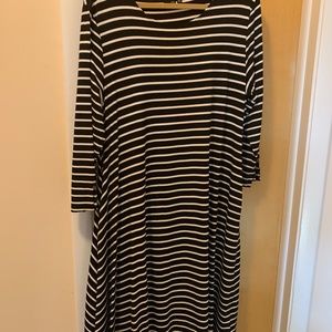 Black & White striped dress
